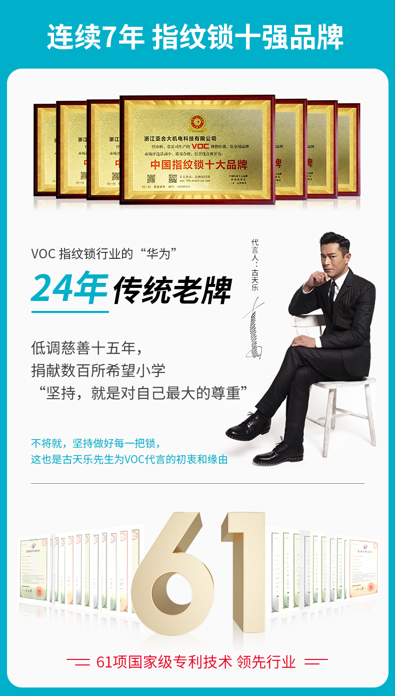 voc电子指纹锁t9型